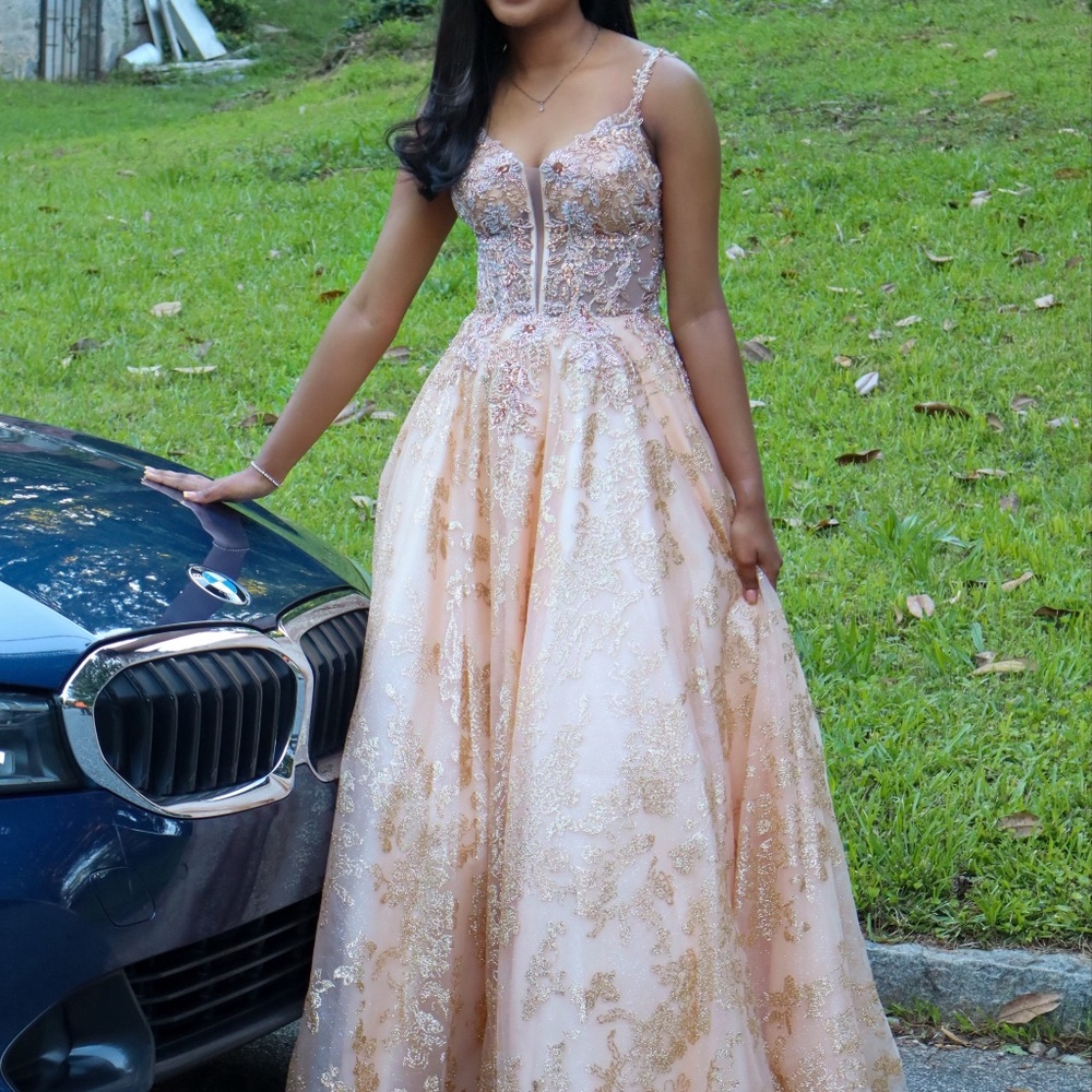 GOLD PROM DRESS